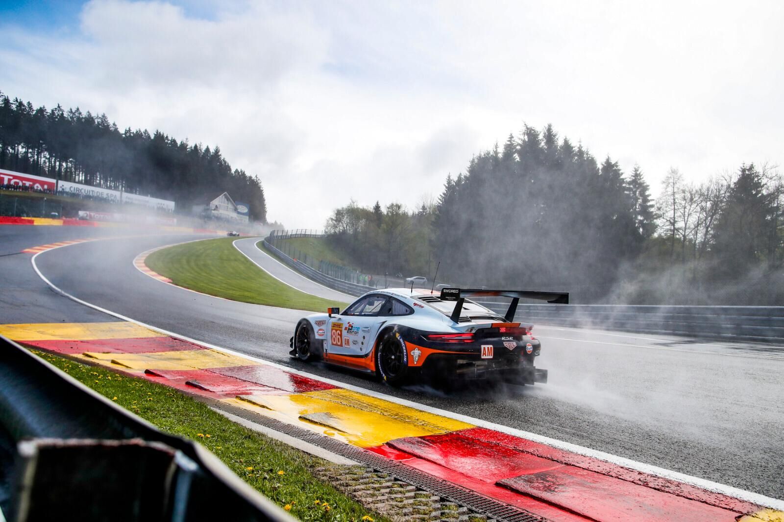 Ben barker driving the Porsche 911 RSR